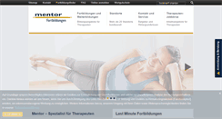 Desktop Screenshot of mentor-fortbildungen.de