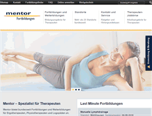 Tablet Screenshot of mentor-fortbildungen.de